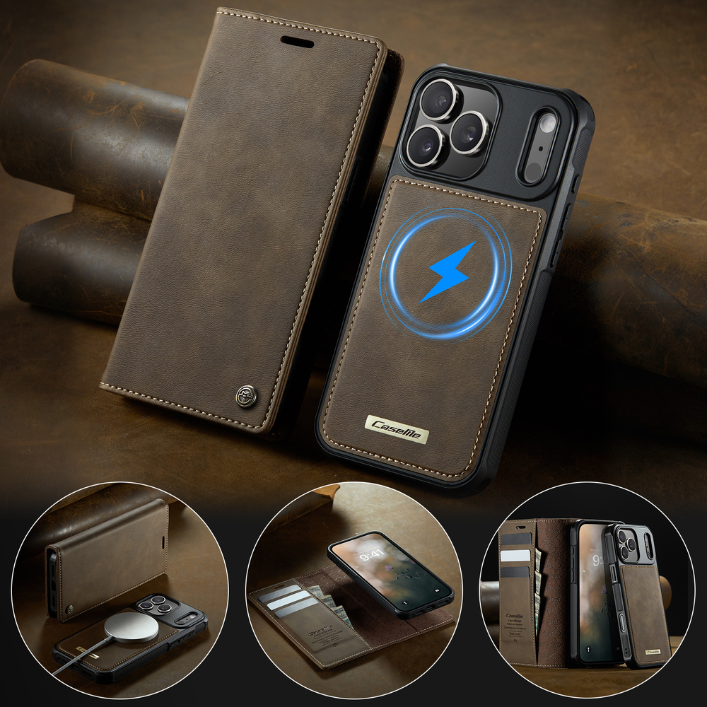 Чехол-кошелек CaseMe 2 in 1 MagSafe iPhone 17 Pro Max