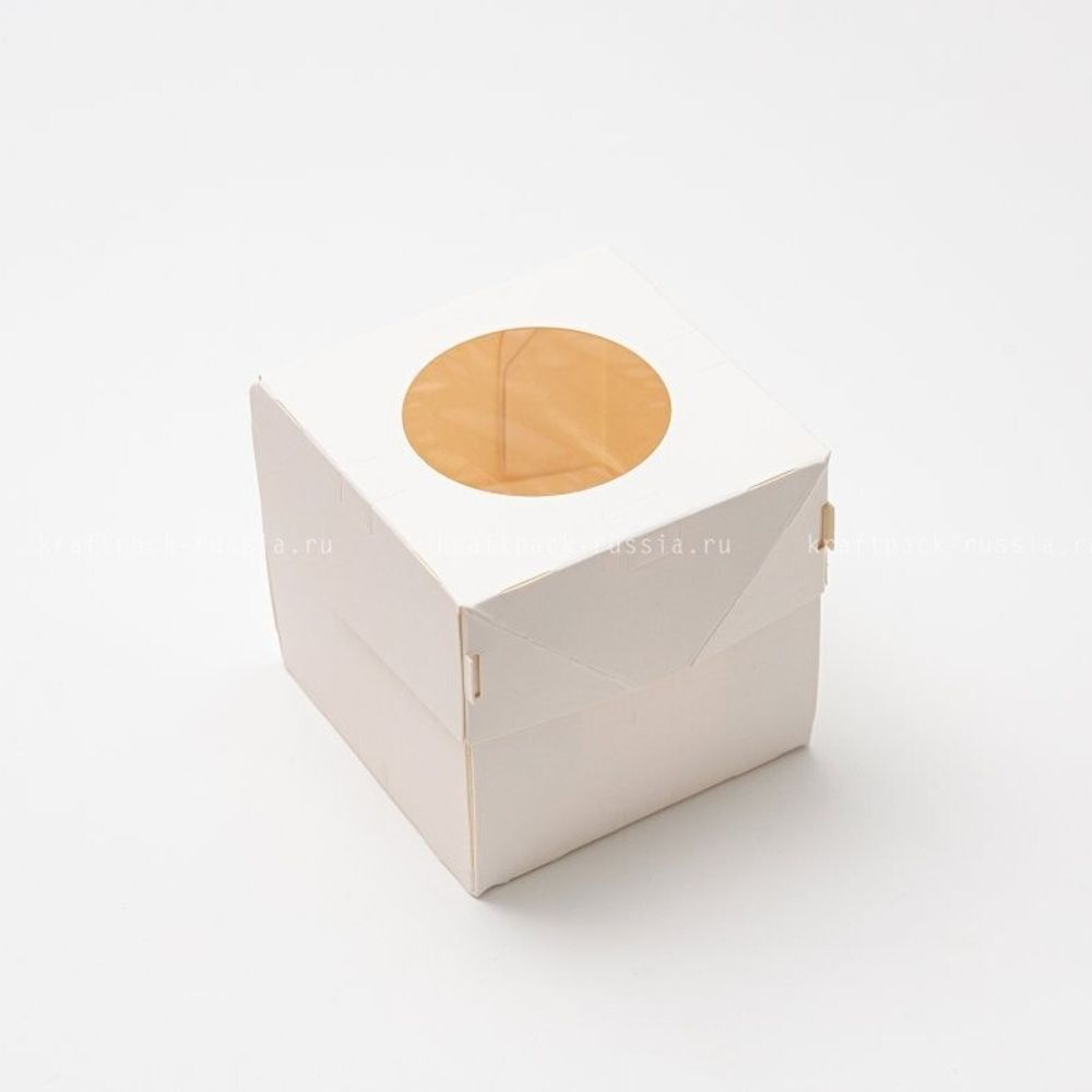 (MUF1 - Белая) Коробка на 1 капкейк