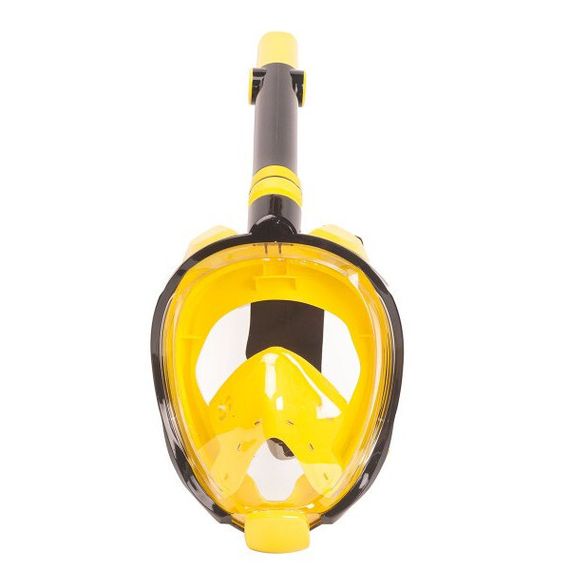 Маска детская полнолицевая Sargan Галактика премиум черная/желтая