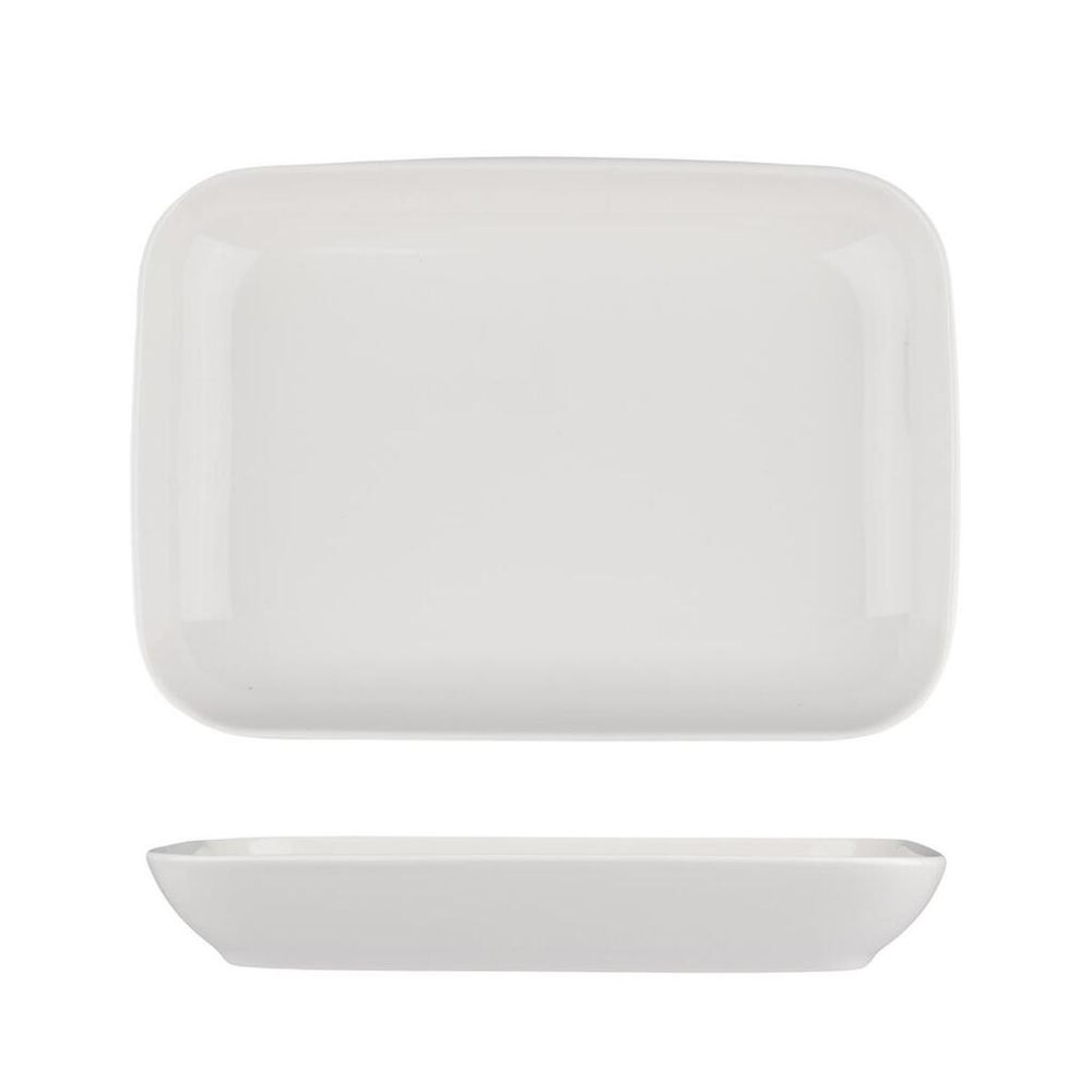 Блюдо прямоугольное 20*14,3 см h2,9 см 375 мл без борта Fine Plus Noble [3]