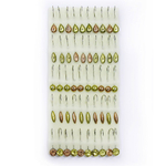 Мормышка металлическая паяная №48 (набор), Au, 80шт