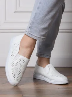 Мокасины летние с перфорацией