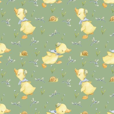 уточки на зеленом 5