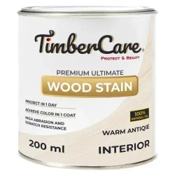 Масло для дерева и мебели TimberCare Wood Stain, быстросохнущие для внутренних работ, Античный белый / Warm Antique, 0.2 л