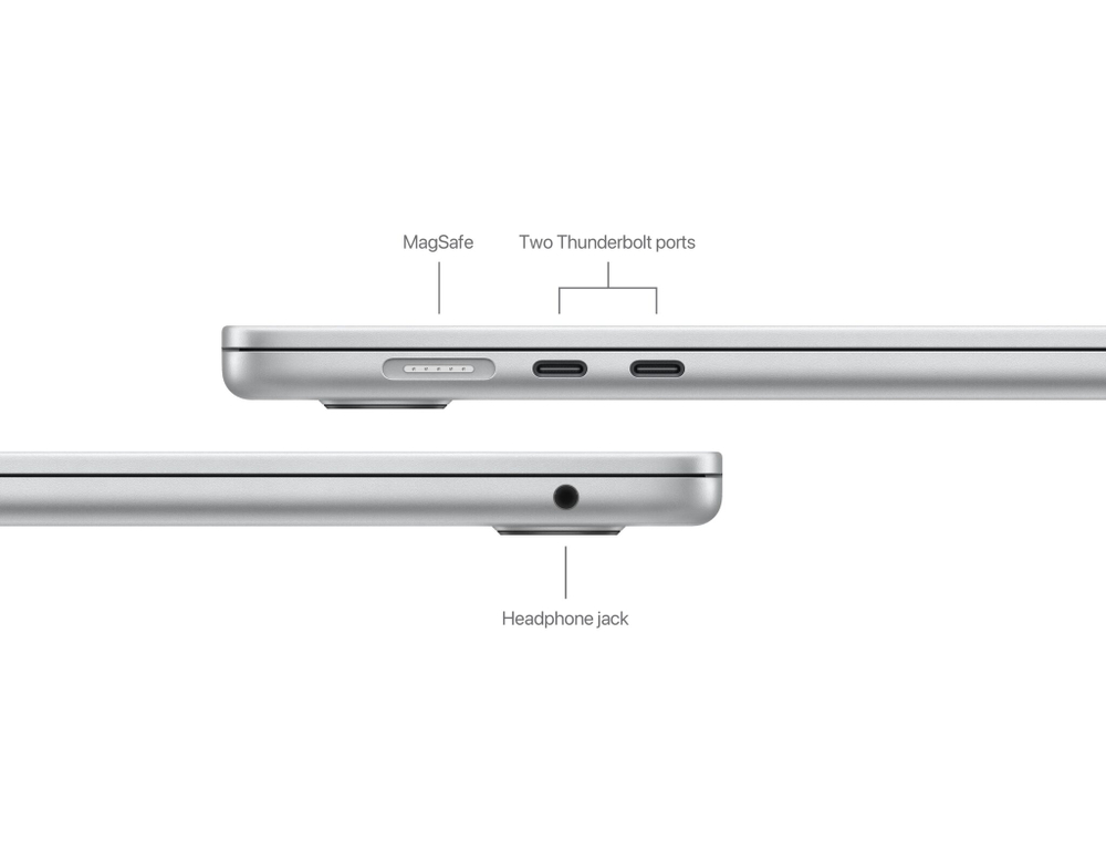 Ноутбук Apple MacBook Air 15" MQKP3 (M2 8-Core, GPU 10-Core, 8GB, 256GB) (Серебристый | Silver)