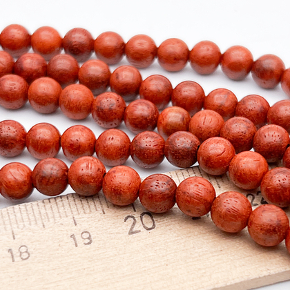 Деревянные бусины тонированные, шар, цвет ольха, диаметр около 6,4-6,5 мм, цена за 33-34 шт (1/2 нити)