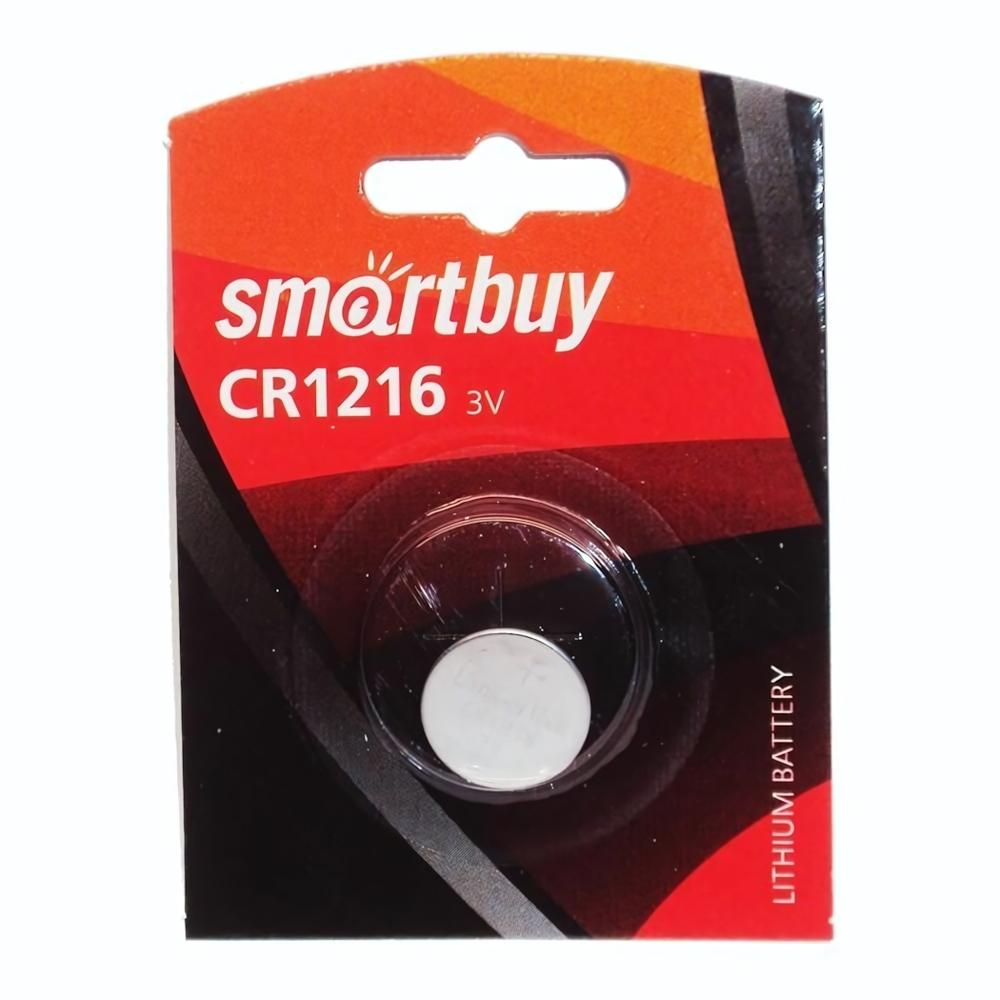 Элемент питания Smartbuy CR1216 BL/1 (комплект 5 шт)