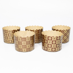 Форма бумажная для кулича «Новый стандарт» (500 гр, 134/100 мм) 156шт/туб