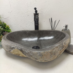Каменная раковина из речного камня RS-62034 (57*40*15)