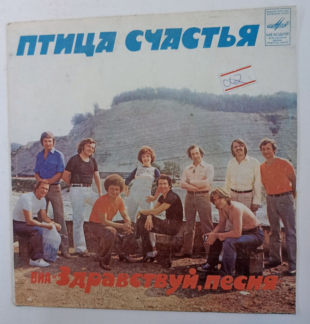 Винтажная виниловая пластинка LP Здравствуй, Песня Птица Счастья 7 дюймов (СССР 1983)