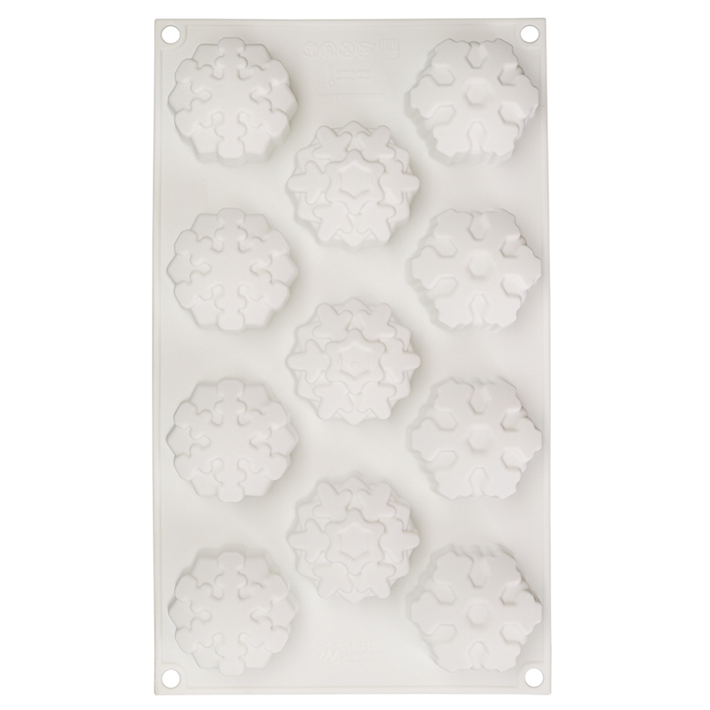 Форма для приготовления пирожных и конфет snowflakes 30,5 х 18 см