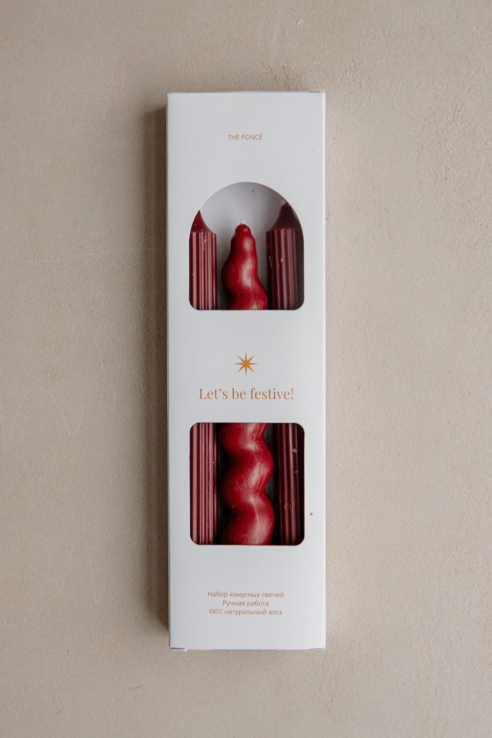 Набор фигурных свечей, 3 шт