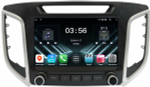 Магнитола для Hyundai Creta 1 2016-2021 (без штатной КЗВ, рамка с крутилками) - FarCar DX9-8004K монитор 9" IPS на Android 13, 4+64Гб, CarPlay