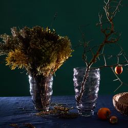 Ваза Crumpl, 20 см, серая