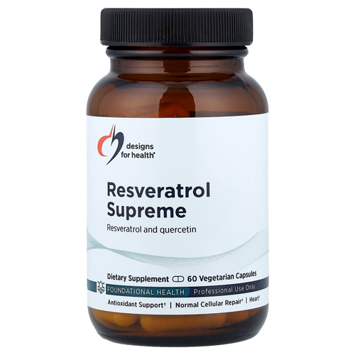 Designs For Health, Resveratrol Supreme, 60 вегетарианских капсул