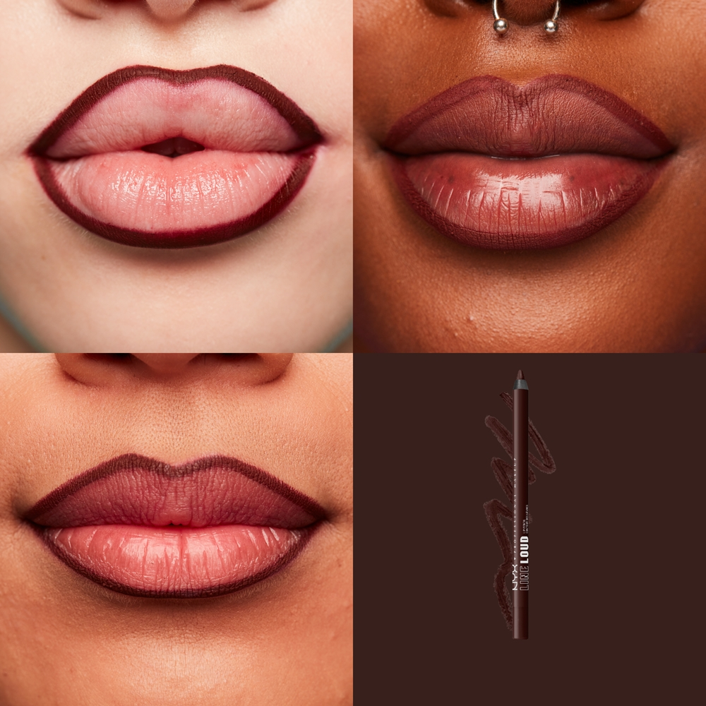 NYX Professional Makeup Line Loud Vegan - Карандаш для губ с матовым покрытием оттенок 35 - No Wine Ing, 1 g