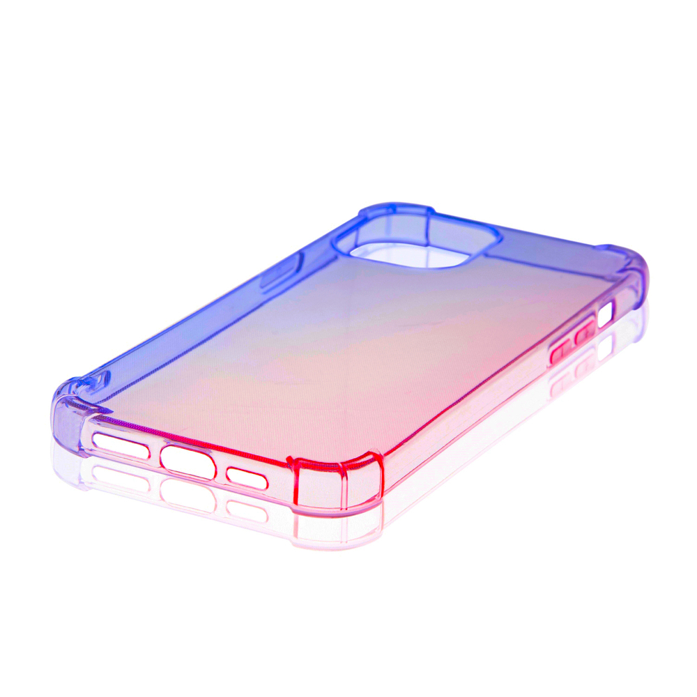 Чехол ROSCO для Apple iPhone 12 Pro Max оптом (арт. IP12PROMAX-HARD-TPU-DARKBLUE-PINK)