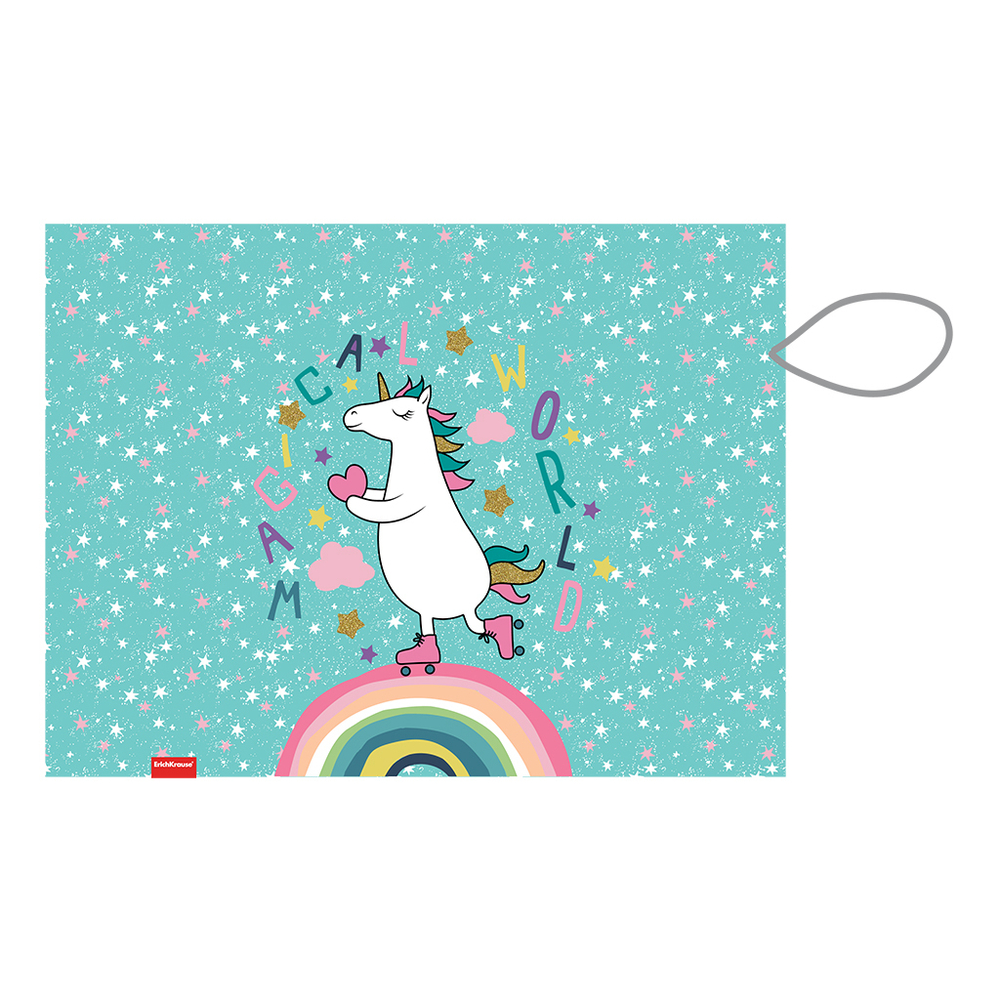 Подкладка настольная текстильная ErichKrause Rainbow Skate, A3+