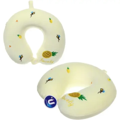 Подушка дорожная «TRIP - Vita», Кактус, мемори-эффект, цвет желтый