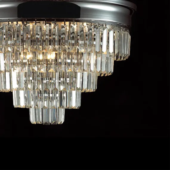 8266/8C CLASSI LN26 хром/хрусталь металл/прозрачный Люстра потолочная Е14 8*40W 220V ZAHA