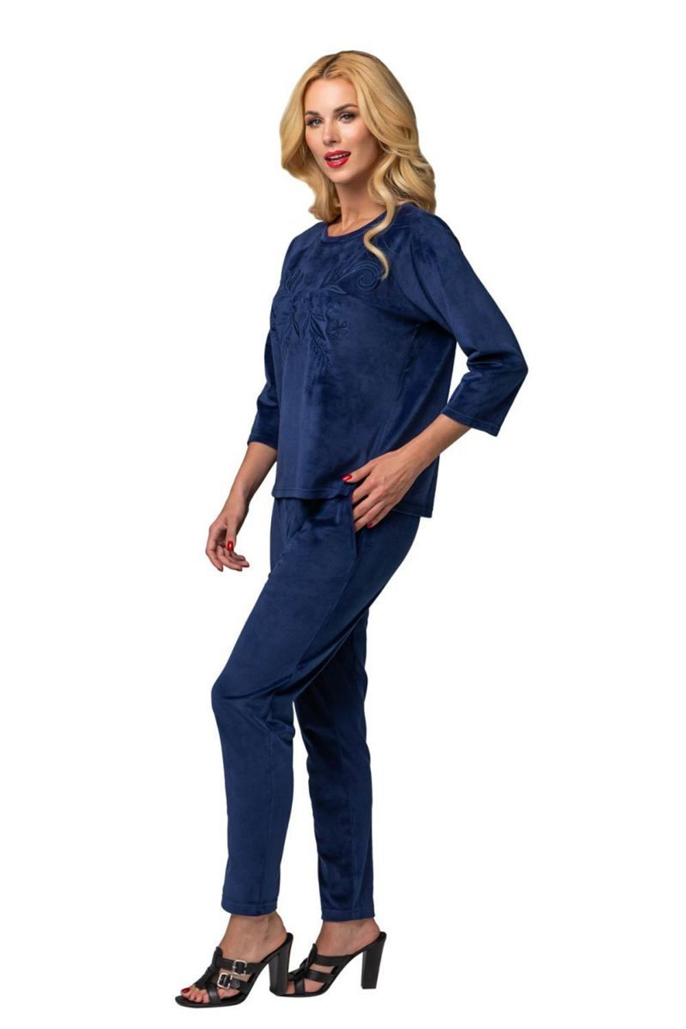 Спортивный костюм с объёмной вышивкой (Размер: M) (Цвет: бежевый)