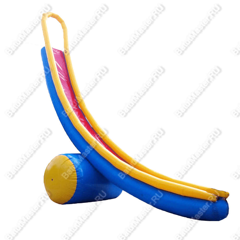 Надувная прямая водная горка для вышки (опоры) «Головокружительный спуск» 7*2*5 м