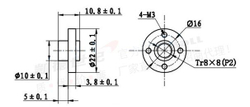 Шаговый двигатель Nema17-17HS4401-300