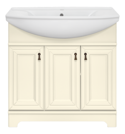 Тумба под раковину Misty Лувр 85 (слоновая кость)