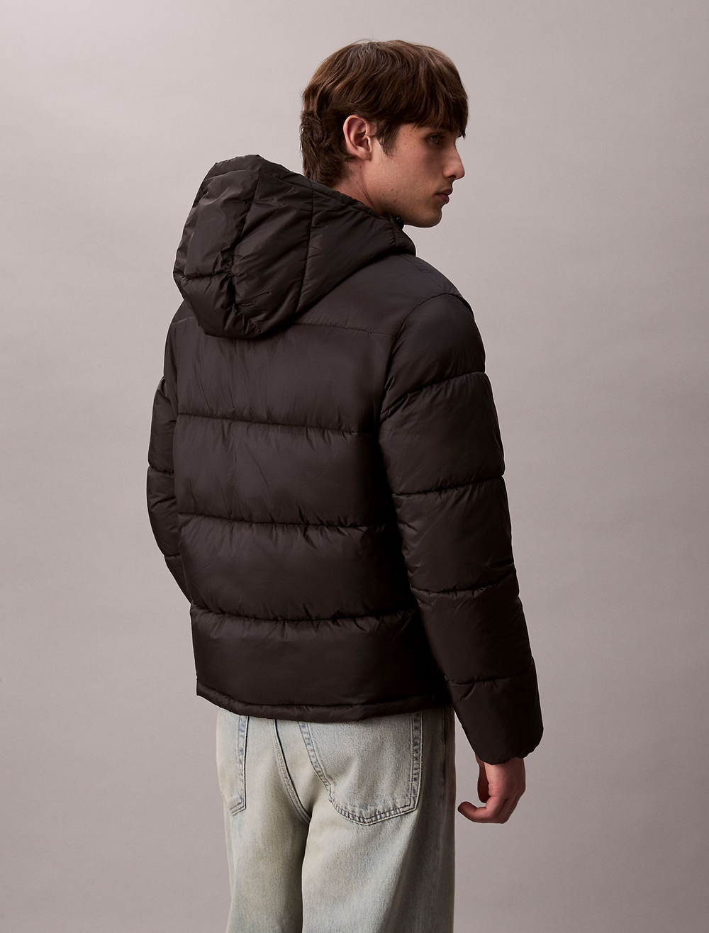 Утепленная куртка Calvin Klein Hooded Puffer Jacket Black