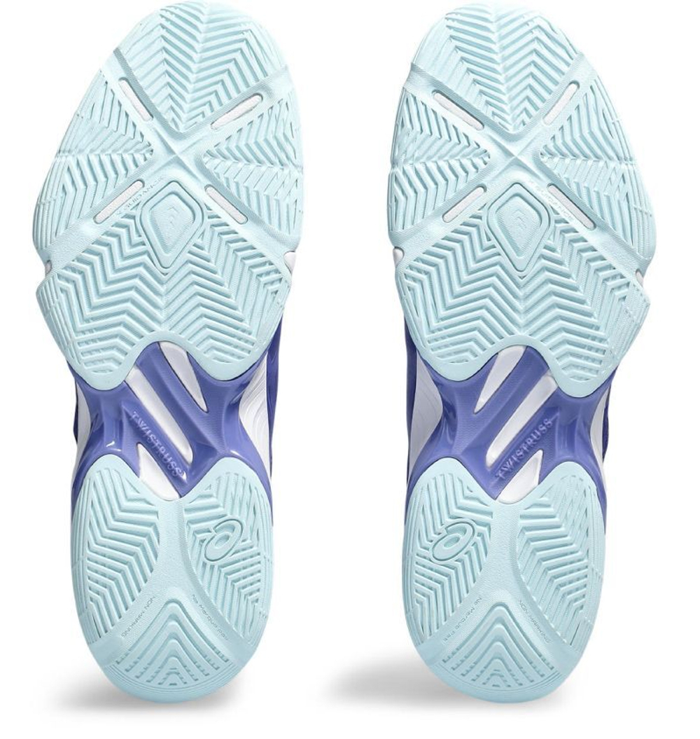 Женские кроссовки для бадминтона/сквоша Asics Blade FF - eggplant/aquamarine