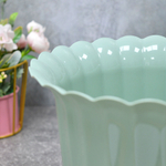 Горшок цветочный "Виола" 3л d213мм h168мм, бледно-оливковый