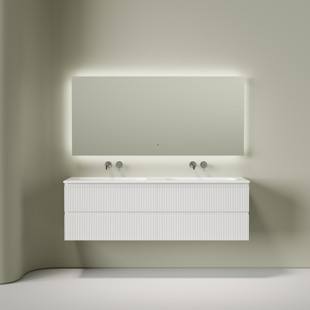 Тумба подвесная Sancos Snob T c двумя ящиками 790х445х500, Bianco, SNT80W