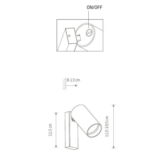 Спот Nowodvorski Mono 7764