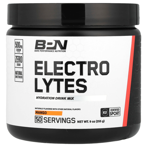 BPN, Electrolytes, смесь для увлажняющих напитков, манго, 255 г (9 унций)