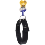 Ошейник для собак однотонный «ЗООЛЕНД БРО», цвет черный, 4*70см (бирка)