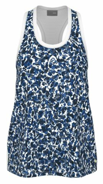 Футболка для девочки теннисная Head Girls Vision Agility Tank Top - print vision/royal blue