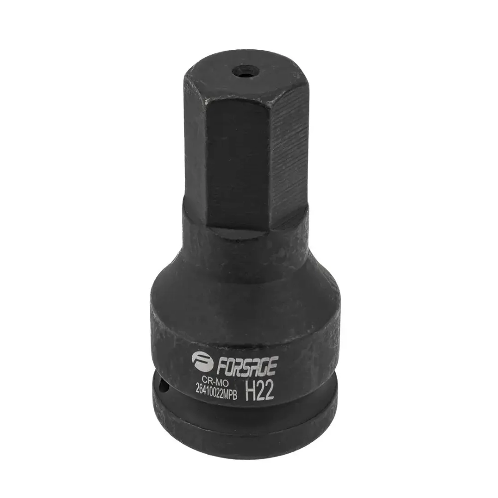 Головка-бита ударная 6-гранная 22мм, 3/4'' Forsage F-26410022MPB