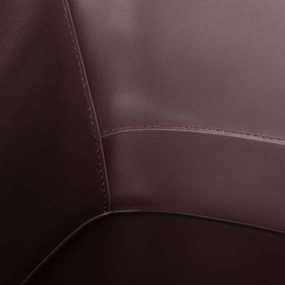 Полубарный стул Gio, коричневая кожа