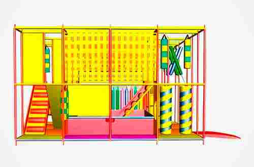 Детский игровой лабиринт с крышей «Карапуз» 5,66×3,69×3,3 м