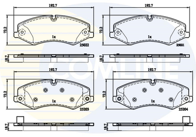 COMLINE - CBP02210-CML - Brake Pad Set, disc brake