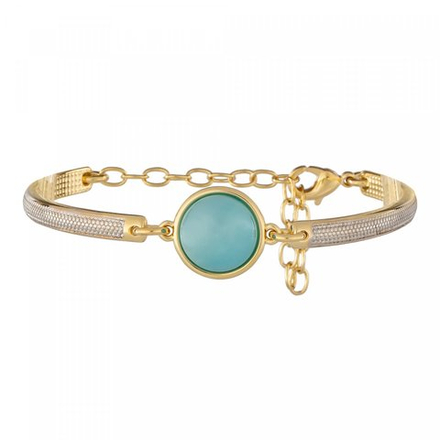 Браслет Possebon Pearl Blue Sky Agate C3363.21 BL/G