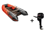 YACHTMAN-360 СК красный-черный + Toyama T 9.8 BMS (комплект лодка + мотор)