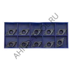 Пластина твердосплавная ISO DCMT11T304-PSA ACP10B AHNO по стали, чистовая