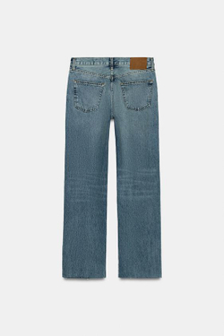 ZARA ДЖИНСЫ ZW SLIM СО СРЕДНЕЙ ПОСАДКОЙ, ВЫЦВЕТШИЙ СИНИЙ