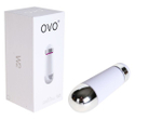 Мини-массажер с вибрацией OVO (5 режимов) (Цвет: белый с серебряным)