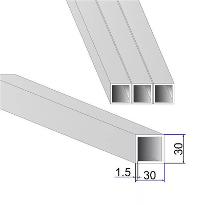 Труба 50 см белая 100х100