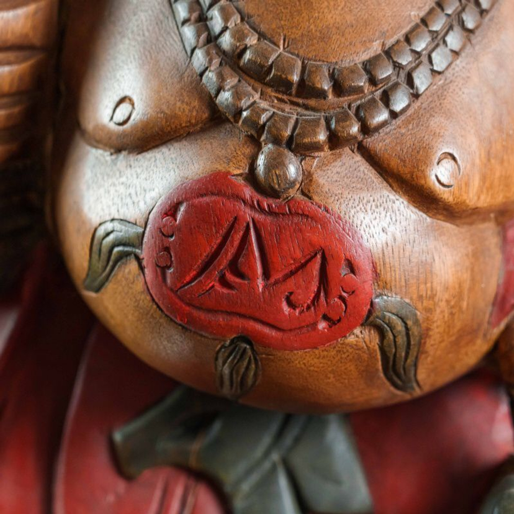 Большая деревянная фигура Будды «Хотэй»