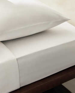 Zara Home - (1000 нитей) атласная простыня брюки , высота 30 см, белый, 160х200х30 см