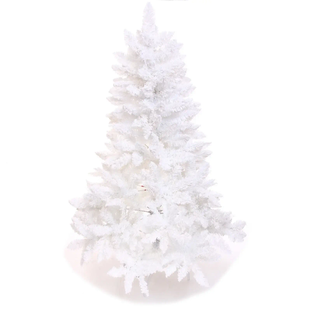 Ёлка «Звон вьюги» 120 см, ПВХ (278 веток), белый иней, Белый