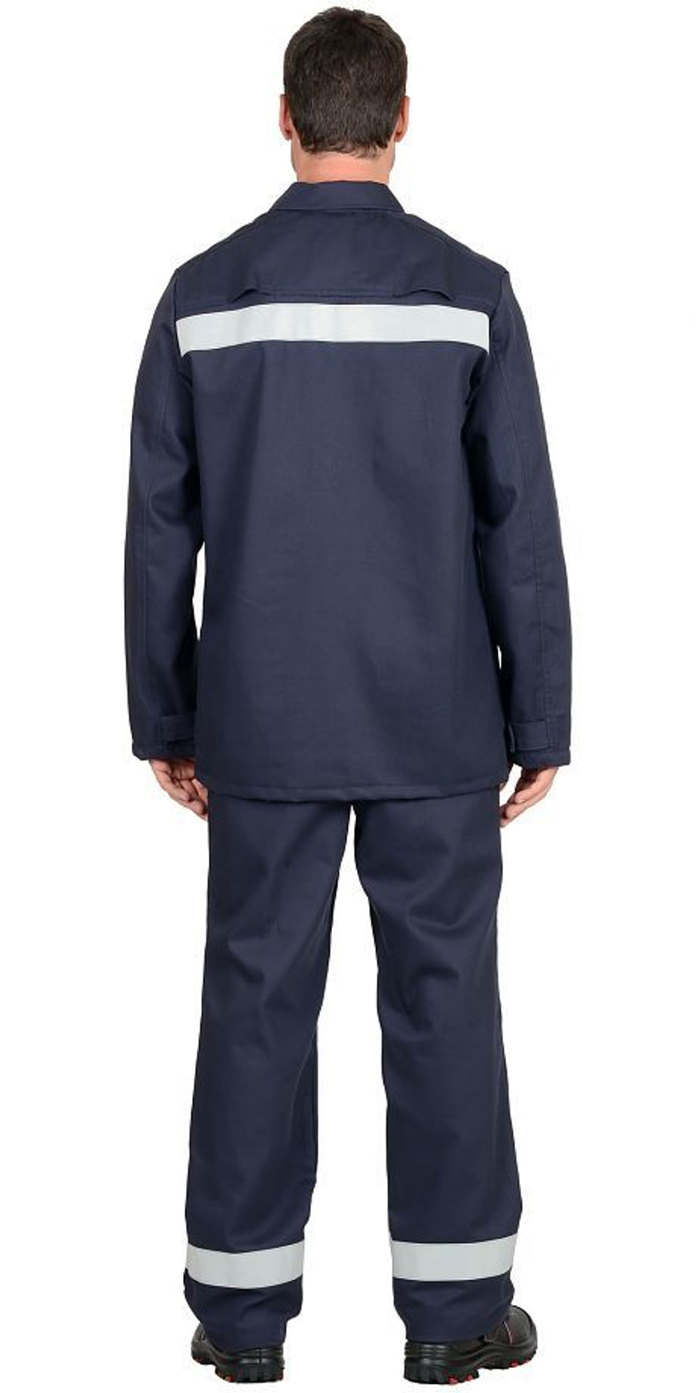 Костюм сварщика "ГЕРКУЛЕС" летний: куртка, брюки темно-синий и СОП